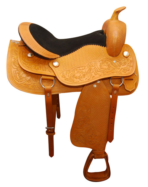 WESTERN SADDLE MAT FLOWER PRINT