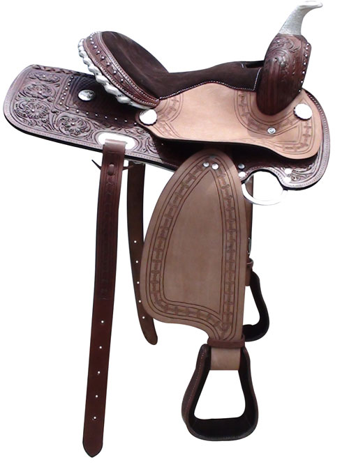 WESTERN SADDLE RAW HIDE TRIM